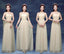 Vestidos de dama de honor largos y elegantes de tul de melocotón elegante, vestidos de dama de honor largos baratos y personalizados, vestidos de dama de honor asequibles, BD011
