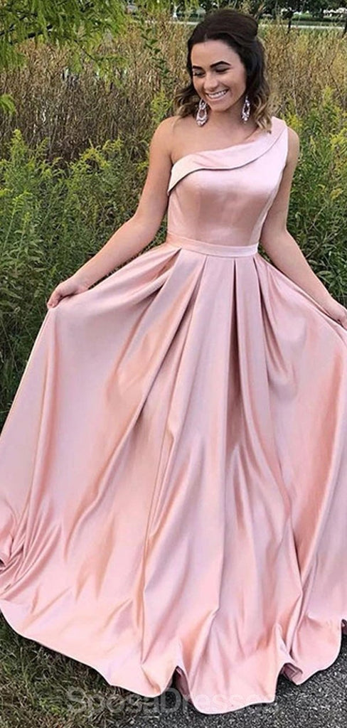 Un rubor del hombro vestidos de la fiesta de promoción de la tarde baratos largos rosados, vestidos de la fiesta de promoción del partido de la tarde, 12333
