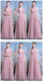Chiffon Vestidos De Novia Barato Rosa Polvoriento Y Polvoriento En Línea, WG509