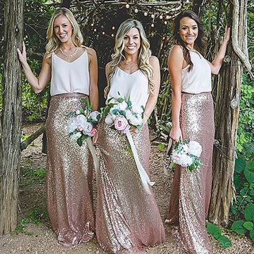 V guía recreativa sirena lentejuelas baratas vestido de dama de honor en línea, wg261