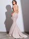 Vestidos de fiesta largos de noche de sirena sexy con cuello halter simple, vestidos de fiesta de noche, 12344