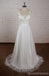 Las correas de encaje ven a través de encaje una línea de vestidos baratos para bodas, WD399