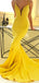 Spaghetti correas amarillo sirena barato vestidos de fiesta de larga noche, vestidos de fiesta de fiesta, 18617