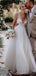Una línea de vestidos de novia baratos con cuello en V lindos en línea, vestidos de novia baratos, WD613