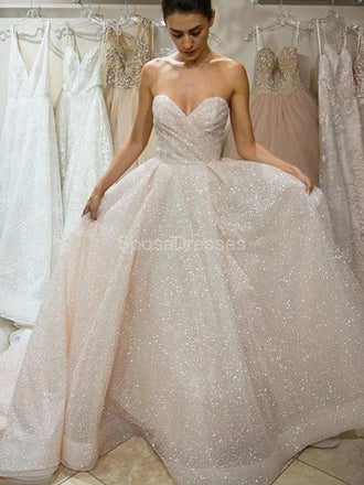 Sparkly Sexy Backless Sweetheart Long Evening Prom Dresses, Evening Party Prom Dresses, 12313