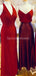 Dama de honor larga roja descoordinada adorna vestidos de damas de honor en línea, baratos, WG712