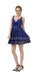 Dos correas Royal Blue Simple Vestidos de regreso a casa baratos en línea, Vestidos de baile cortos baratos, CM809