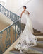 Sexy Long Mermaid See Through Spaghetti Straps Lace Wedding Dresses,,WD744