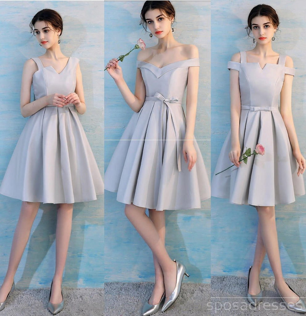 Vestidos de dama de honor baratos, cortos, cortos, sencillos, cortos y sencillos en línea, WG503