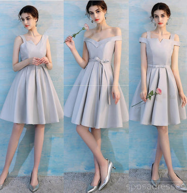 Summer Simple Short Mismatched Simple Cheap Bridesmaid Dresses Online, WG503
