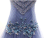 Vestidos de fiesta largos de noche largos con cuello en V y cuentas de color azul polvoriento, 17620