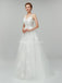Cordón sin espalda atractivo V cuello trajes de novia baratos vestidos nupciales en línea, baratos, WD553