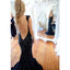 Negro de Lentejuelas Sirena de Noche, vestidos de fiesta, Vestidos Backless Sexy de Fiesta Vestido de fiesta, Personalizada Largo Vestido de fiesta, Hoteles de Fiesta Vestido de fiesta Formal Vestido de fiesta, 17024