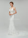 Vestidos de boda barata de sirena de encaje clásico en línea, Vestidos nupciales únicos, WD560