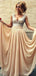 2017 largo plata lentejuelas Scoop escote gasa Prom vestidos de dama de honor, PD0080