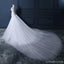 Escote de la pala del cordón vestidos de la boda de la boda de la sirena de la cola de Long Tull, vestidos nupciales de boda hechos a la medida baratos, WD280