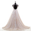 Vestidos de novia sexy de espalda abierta Illusion Lace Tulle A-line en línea, WD368