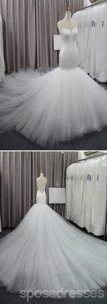 Simple Sweetheart Tulle Bridal Gown, Perfect Dresses For Wedding, WD0073