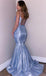 Azul de Correas Espaguetis vestido de Sirena de Noche, vestidos de fiesta, Vestidos de Noche de Fiesta vestidos de fiesta, Vestidos 12190