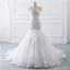 Vestidos de novia de encaje blanco mangas casquillo en línea, vestidos de novia baratos, WD511