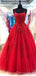 Correas espaguetis Vestidos de fiesta de noche baratos de una línea roja, vestidos de fiesta de noche, 12180