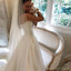 Vestidos de novia de satén de una línea simple sin tirantes en línea, vestidos de novia baratos, WD513