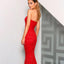 Sexy rojo encaje sirena largo vestido de fiesta de noche, barato personalizado dulce 16 vestidos, 18501
