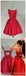 De color Rojo brillante Elegante Sencillos Baratos Cortos Vestidos de Regreso a casa 2018, CM550
