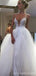 Correas de espagueti sin espalda atractivas alinean trajes de novia baratos en línea, WD413