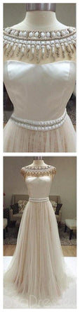 esses de bal de longue durée, robes de mariage charmantes perles, robes de bal Tulle, WD0126