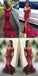 Sexy de los Hombros Fuera de Brillo Rojo de Lentejuelas Sirena Vestidos de fiesta, Largo de color Rojo Vestidos de Noche Largo Vestido de fiesta, Vestidos de Baile en Línea,PD0184