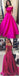 Una línea de color Rosa Caliente Fuera del Hombro vestidos de fiesta ,Vestidos Sencillos Vestidos de fiesta, Vestidos de fiesta Baratos,PD0188