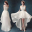 Alta Baja Vestidos de Novia Fuera del Hombro vestidos de fiesta,Vestidos de Blanco de Organza vestidos de fiesta,Vestidos PD0197