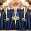 Robes de demoiselle d'honneur longues sirène rose pas cher simple en ligne, WG548