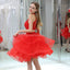 Vestidos de regreso al hogar baratos con cuentas halter rojo en línea, vestidos de baile cortos baratos, CM804