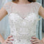 Mangas de la gorra Rhinestone sirena vestidos de novia en línea, vestidos de novia únicos, WD583