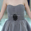 Sweetheart Grey High low barato Homecoming vestidos en línea, vestidos de graduación cortos baratos, CM810