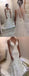 Vestidos de novia baratos con cuello en V sin espalda de sirena de encaje baratos, vestidos de novia baratos, WD530
