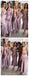 Spahgetti Correas de Polvo Púrpura de la Longitud del Té Baratos a la medida Vestidos de Dama de honor en Línea, WG270