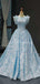 Tiffany única azul alinea colmena vestidos de la fiesta de promoción de la tarde largos, vestidos de la fiesta de promoción del partido de la tarde, 12235