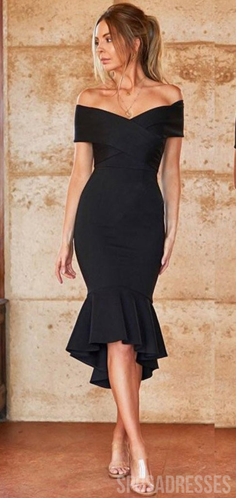 Mermaid Off The Shoulder Cheap Short Bridesmaid Dresses Online, WG859
