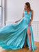 Querida pescoço ouro lantejoulas uma linha barato longo Evening Prom Dresses, Evening Party Prom Dresses, 12350