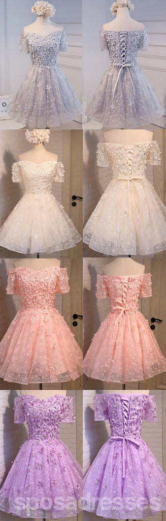 Dos correas cordón de lila adornado con cuentas ven a través de vestidos de la fiesta de promoción de regreso, vestidos de la fiesta de promoción del partido cortos económicos, vestidos de regreso perfectos, CM299