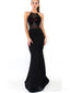 Sexy Backless See Through Mermaid Black Evening Prom Dresses, Cheap Custom Sweet 16 Dresses, 18492