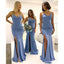 Champagne Gold Off Shoulder Sereia Sexy Vestidos baratos de dama de honra online, WG568