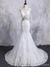 Manga de la gorra sin espalda atractiva vestidos de la boda de la boda de la sirena del cordón de la falda desmontables, vestidos nupciales de boda hechos a la medida baratos, WD279