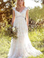 Dos nu Cap manches dentelle robes de mariée pas cher en ligne, robes de mariée pas cher, WD526