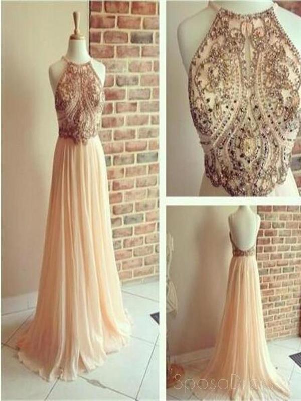 Vestidos de la fiesta de promoción sin espalda, alinee vestidos de la fiesta de promoción, vestidos de la fiesta de promoción de la gasa, vestidos de la fiesta de promoción populares, 0159 LIBRAS