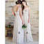 Vestidos de dama de honor largos baratos de encaje personalizado Champagne en línea, WG349