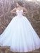 Simple Strapless Lace Beaded Una línea Vestidos de novia baratos en línea, WD429